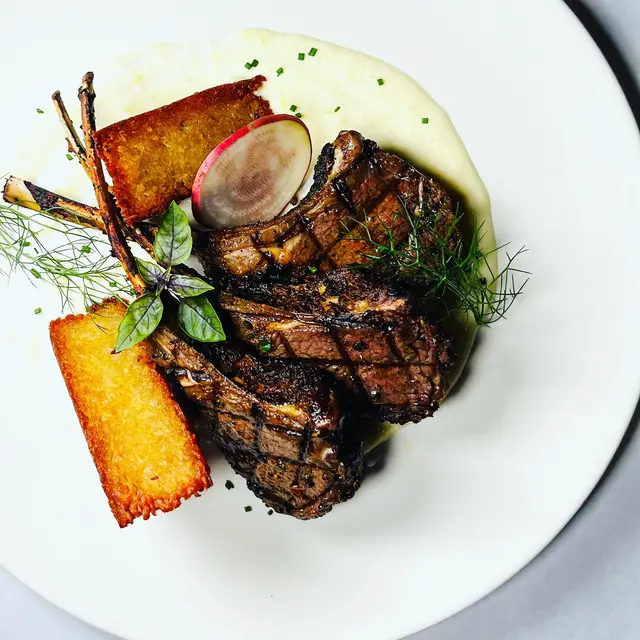Lamb chops prepared by Addison's